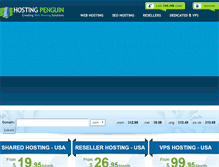 Tablet Screenshot of hostingpenguin.com